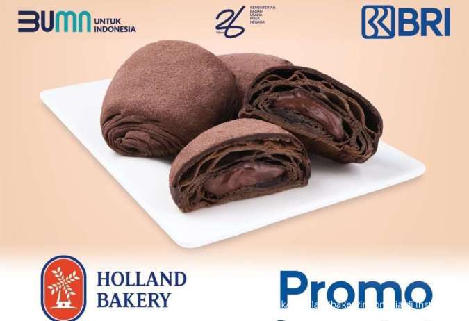 Promo BRI x Holland Bakery Diskon 50% All Product, Promo Spesial Setiap Senin-Rabu
