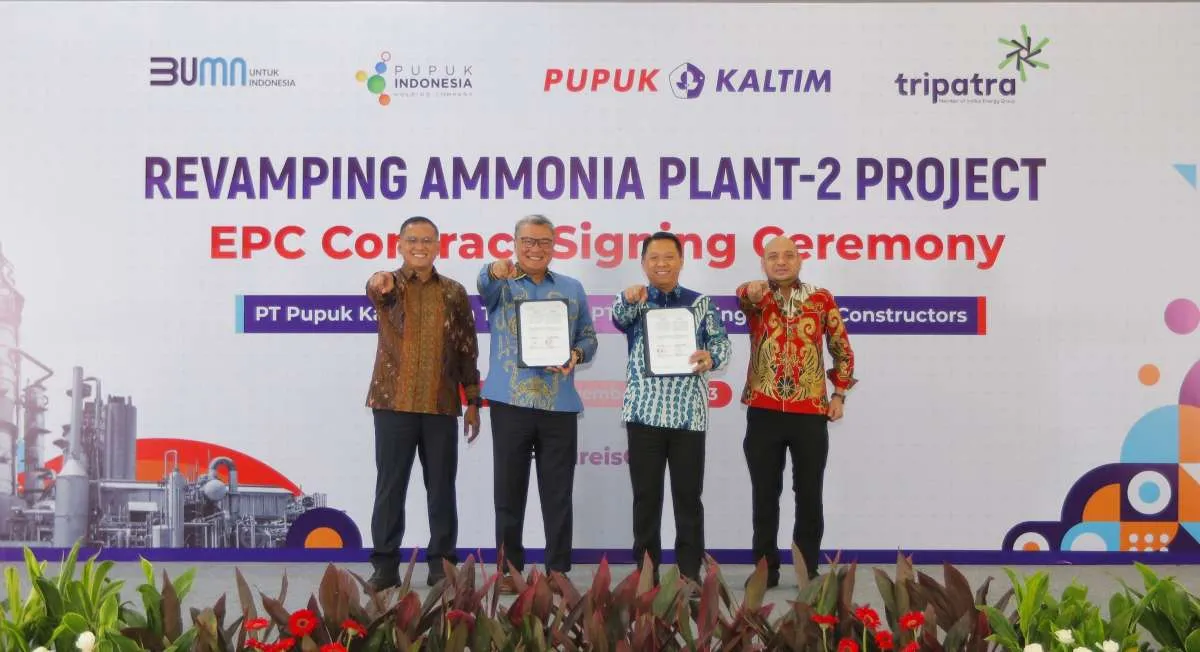 Dukung Penekanan Emisi dari Aktivitas Produksi,Pupuk Kaltim Perbarui Pabrik Amonia