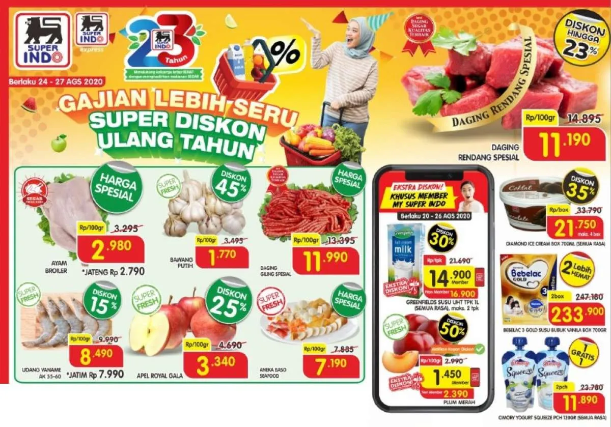 Promo Superindo hari ini 27 Agustus 2020, hari terakhir promo mingguan!