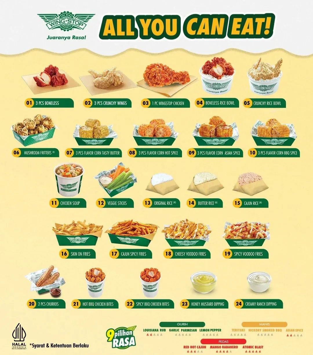 Wingstop promo AYCE All you can eat