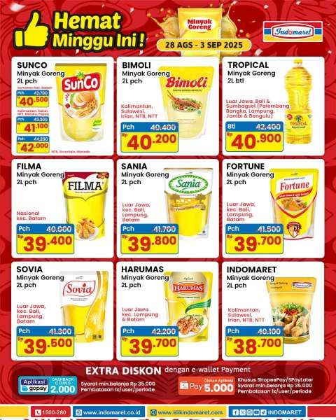 Promo Minyak Goreng di Indomaret 28 Agustus-3 September 2025
