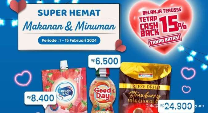 Promo Indomaret Super Hemat Februari 2024, Belanja Cashback Rp 2.000 di OVO & Gopay