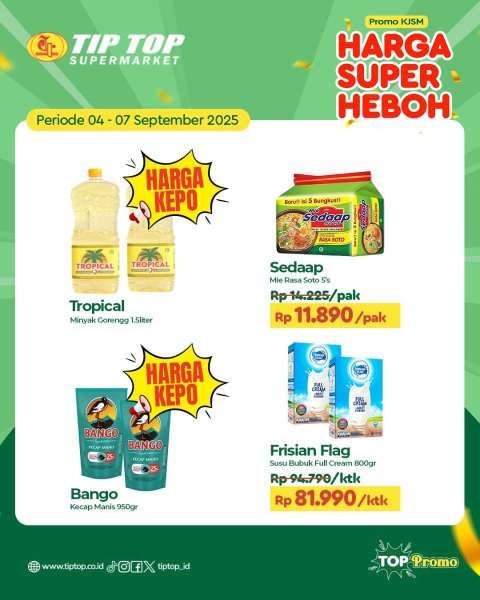 Promo JSM Tip Top 4-7 September 2025