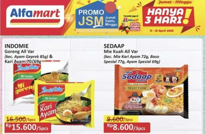 Katalog Promo JSM Alfamart Hanya 3 Hari Periode 11-13 April 2025