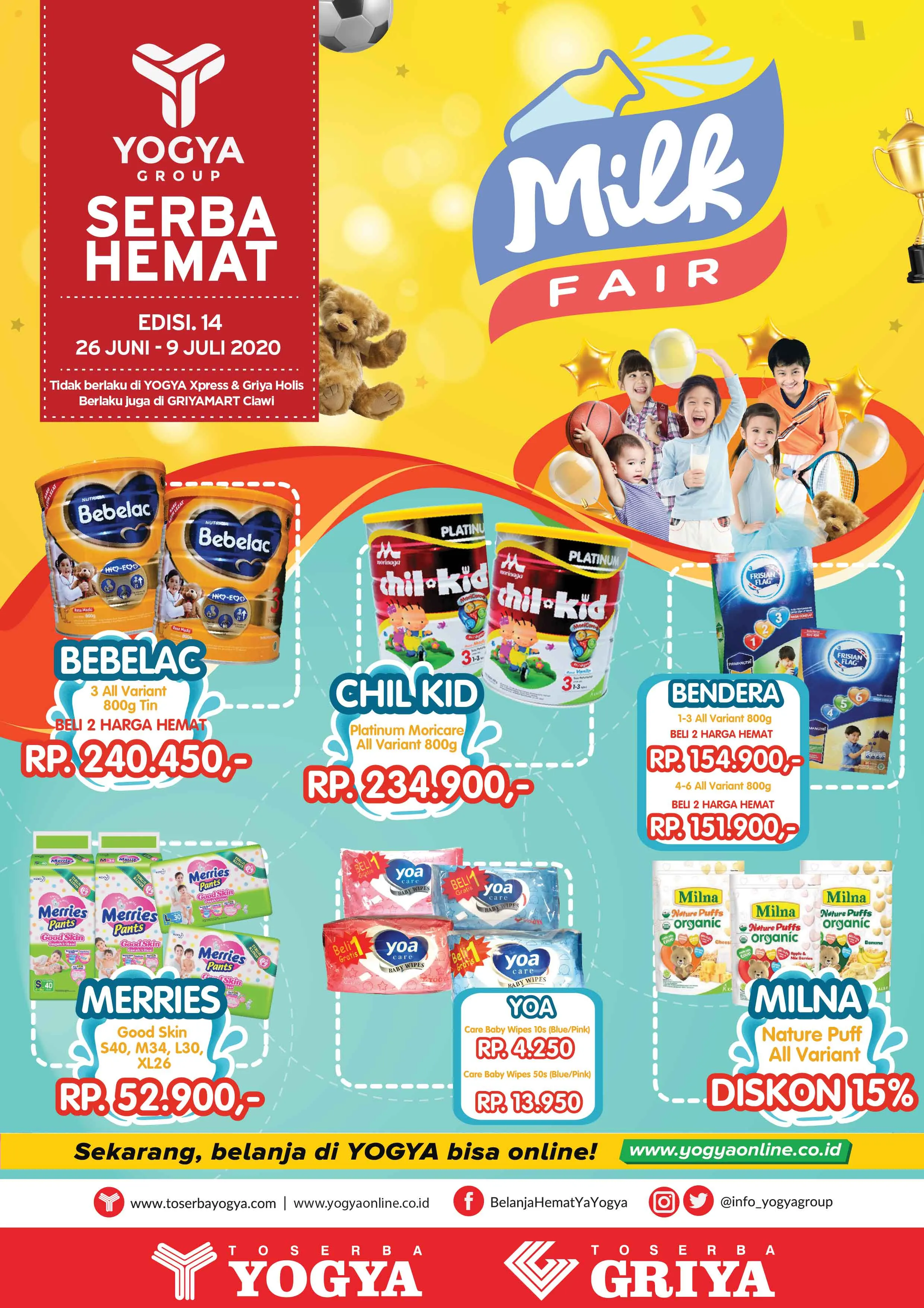 Promo dan harga spesial kebutuhan anak di Yogya Supermarket, cuma sampai 9 Juli 2020