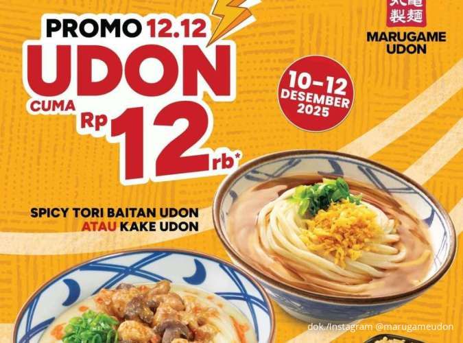 Sensasi Hemat 12.12 di Marugame: Promo Semangkuk Udon Cuma Rp 12K untuk 3 Hari