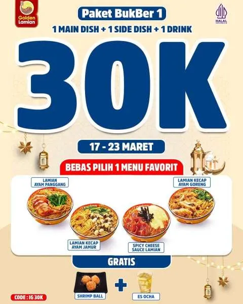 Promo Golden Lamian Paket Bukber 1