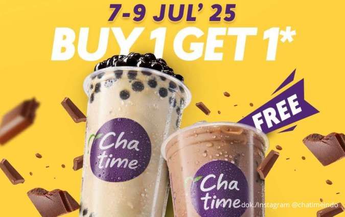 Chatime Traktir Cokelat! Promo Chatime Hari Cokelat Sedunia 7-9 Juli, Buy 1 Get 1