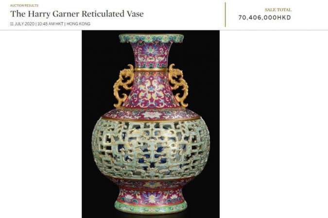 Vas dari China ini dibeli di bawah Rp 1 juta, kini terjual Rp 436 miliar