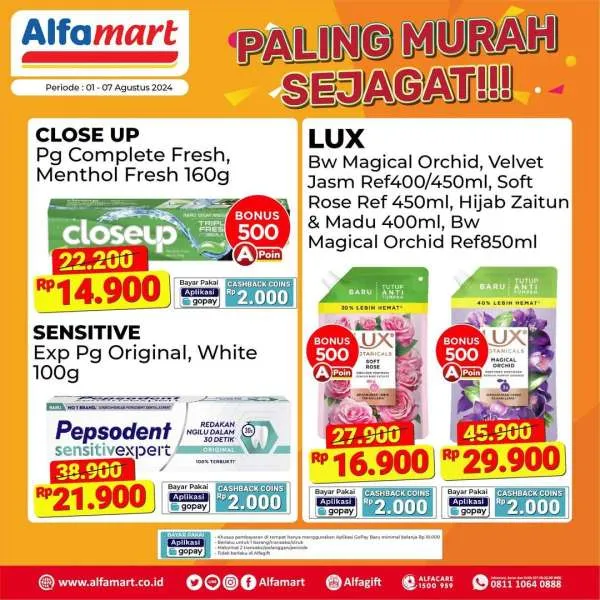 Promo Alfamart Paling Murah Sejagat Periode 1-7 Agustus 2024