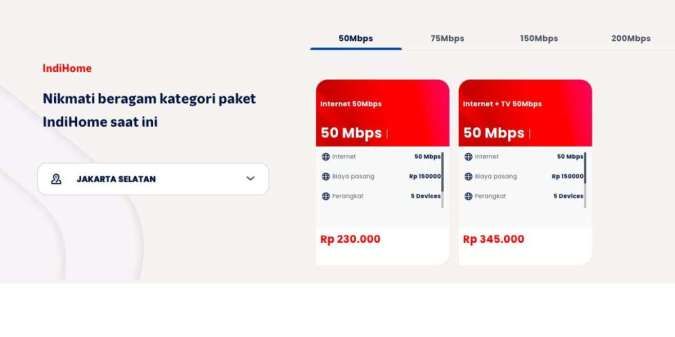 Paket Indihome Terbaru