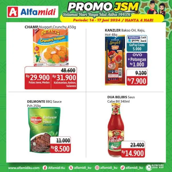 Promo JSM Alfamidi Hanya 4 Hari Spesial Idul Adha Periode 14-17 Juni 2024