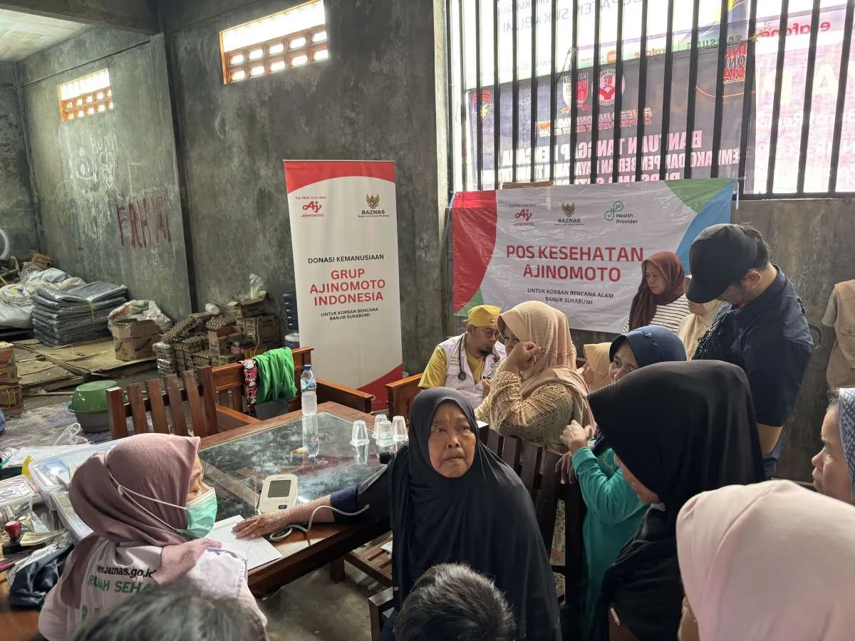 Ajinomoto Gandeng BAZNAS Bantu Korban Bencana Banjir & Tanah Longsor Sukabumi