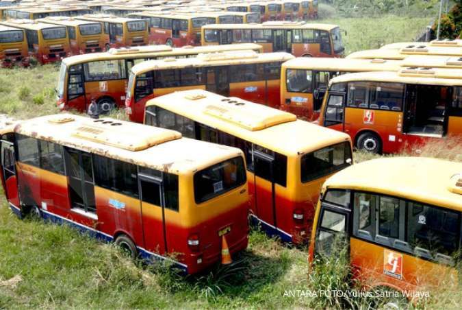 300 bus Transjakarta yang terbengkalai di Bogor akan dilelang