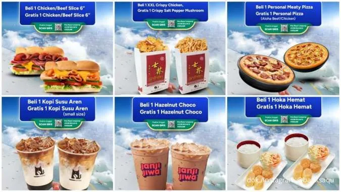 Daftar Promo GASWAT Bank Saqu Agustus 2025: Buy 1 Get 1 Tomoro Coffee sampai HokBen