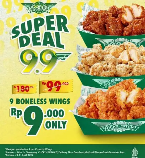 Promo Super Deal 9.9 Wingstop 