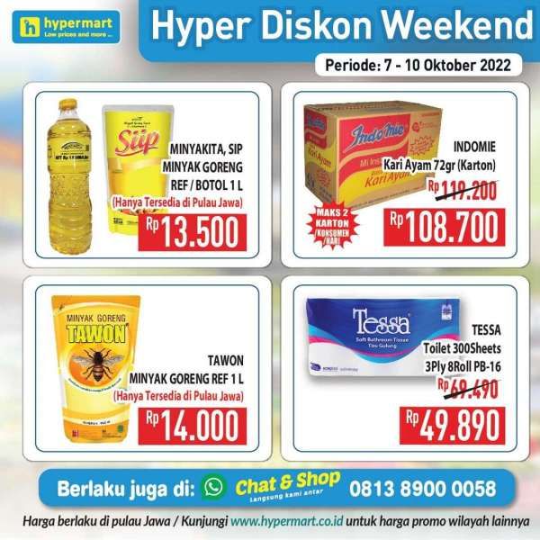 Promo JSM Hypermart 7-10 Oktober 2022, Hyper Diskon Weekend Periode Terbaru.