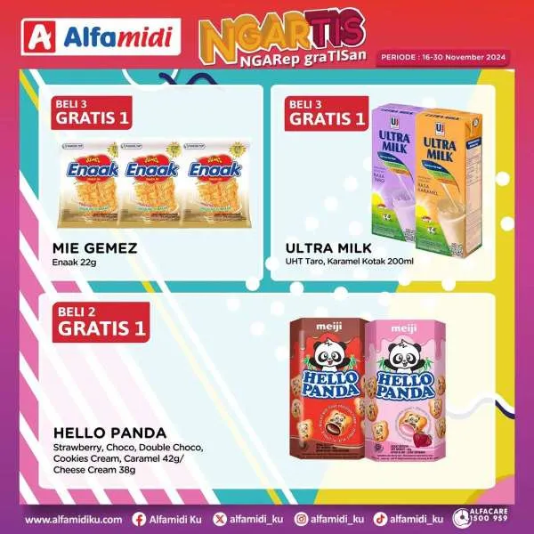 Promo Alfamidi Ngartis (Ngarep Gratisan) Periode 16-30 November 2024