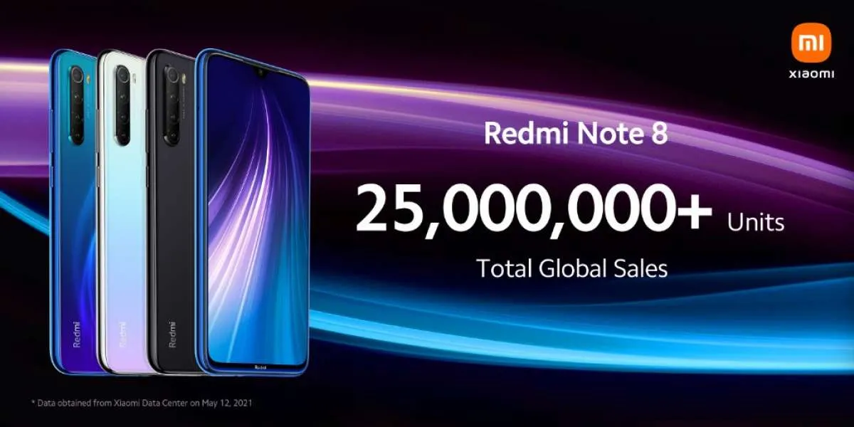 Redmi Note 8 berhasil terjual 25 juta unit, varian baru segera meluncur