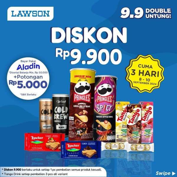 Promo 9.9 di Lawson 8-10 September 2024
