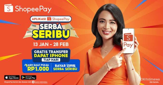 ShopeePay Berikan Promo Serba Seribu untuk Transaksi QRIS di Indomaret dan Alfamart