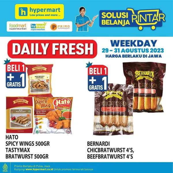 Promo Hypermart Hyper Diskon Weekday Periode 29-31 Agustus 2023