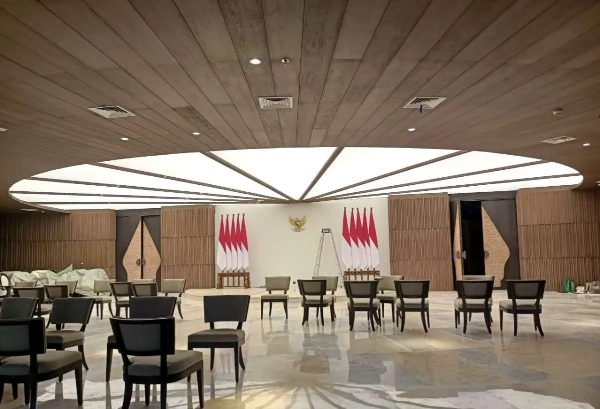 Intip Desain Istana Kepresidenan IKN Dilengkapi Plafon Cellux Ceiling yang Elegan