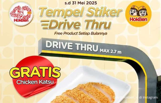 Promo HokBen Terbaru Mei 2025, Gratis Chicken Katsu Berlaku Spesial Drive Thru