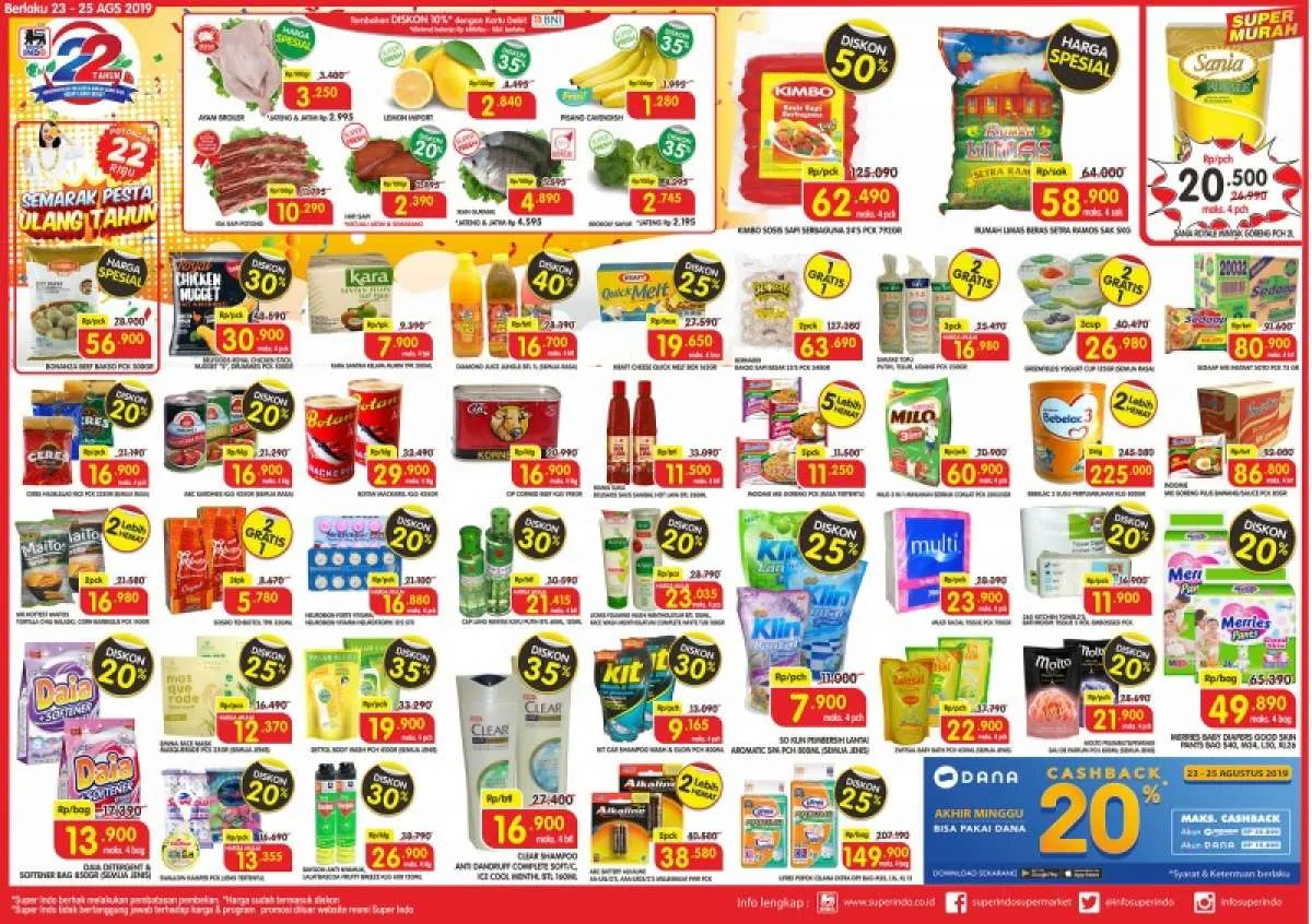 Harga promo Superindo terbaru, bagi pemburu diskonan 23-25 Agustus 2019