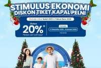 Promo Tiket Kapal PELNI Natal 2025 dan Tahun Baru 2026, Ada Diskon 20% 