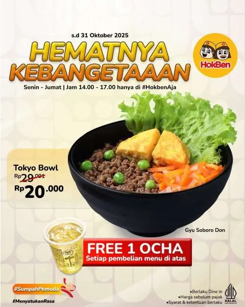 Promo HokBen Tokyo Bowl Oktober 2025