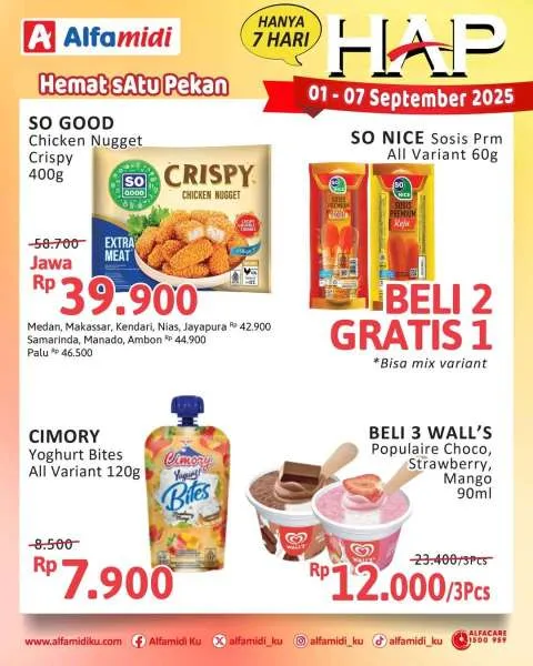 Promo Alfamidi Hemat Satu Pekan Periode 1-7 September 2025