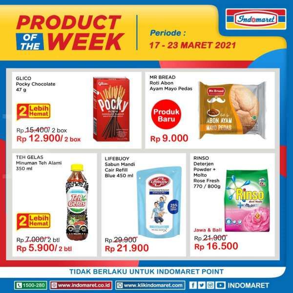 Promo Indomaret Product of The Week 17-23 Maret 2021