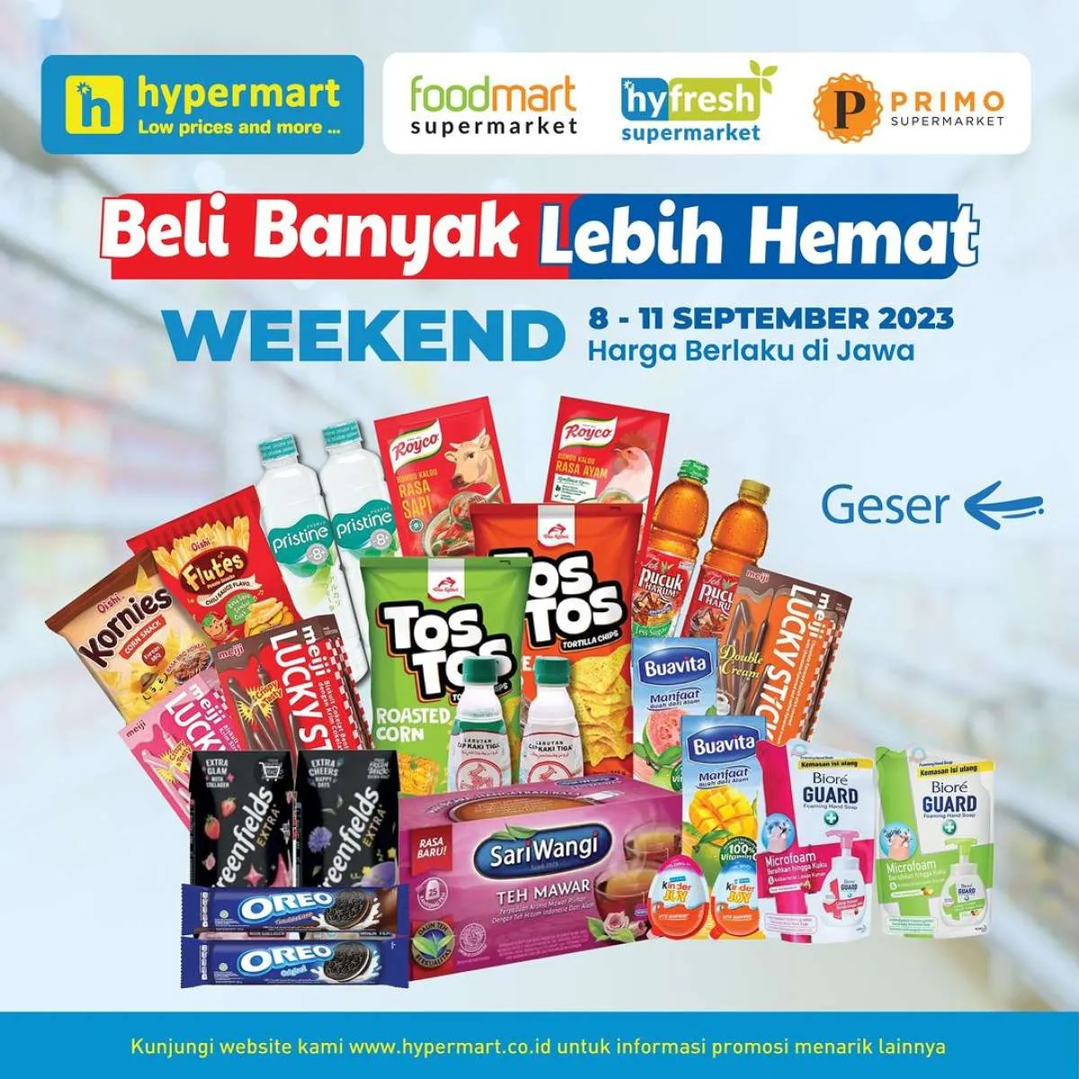Promo Hypermart Beli Banyak Lebih Hemat 8-11 September 2023, Camilan Beli 2 Gratis 1