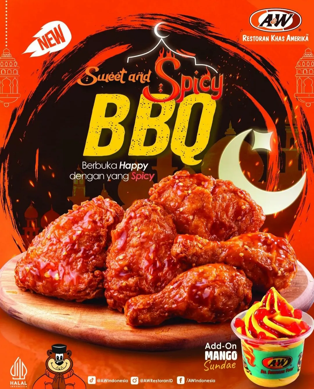 promo menu baru AW Restoran: Sweet & Spicy BBQ