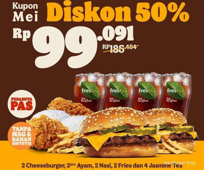 Promo Burger King Kupon Mei