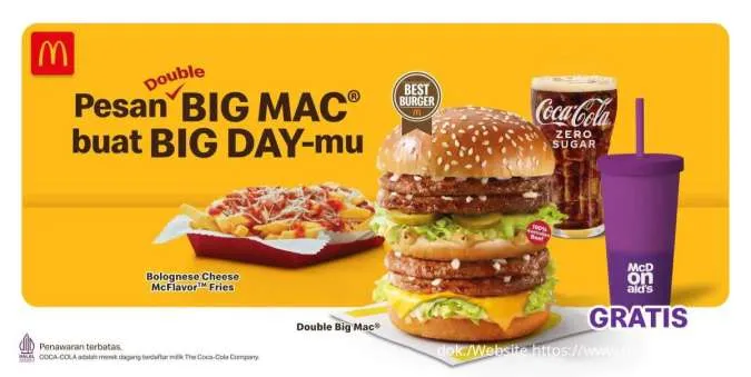 Promo McD Double Big Mac McFlavor Set