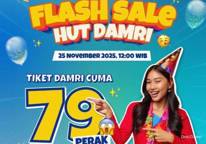 Promo HUT Damri ke-79, Tiket Rp 79 di Flash Sale Hari Ini 25 November 2025