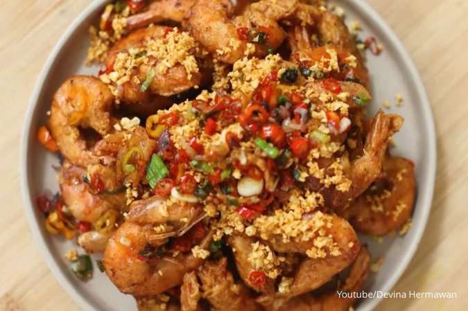 Resep Chinese Food Udang Cabai Garam Buatan Chef Devina Hermawan