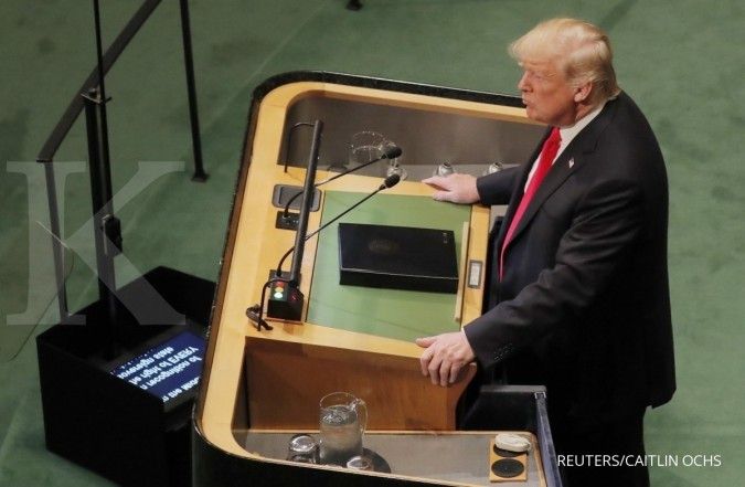 Di hadapan anggota PBB, Trump memuji Kim Jong Un