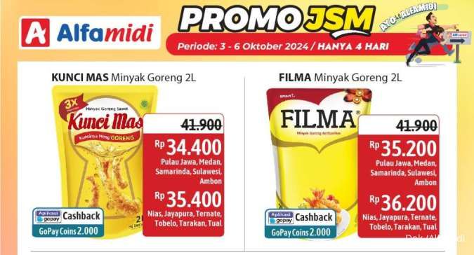 Promo JSM Alfamidi sampai 6 Oktober 2024, Minyak Goreng-Buah Segar Harga Hemat