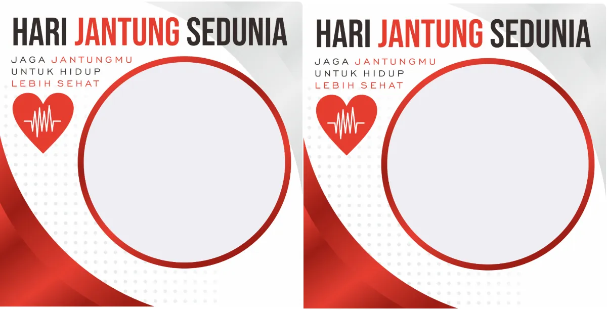 20 Twibbon Hari Jantung Sedunia 2023 yang Diperingati 29 September 