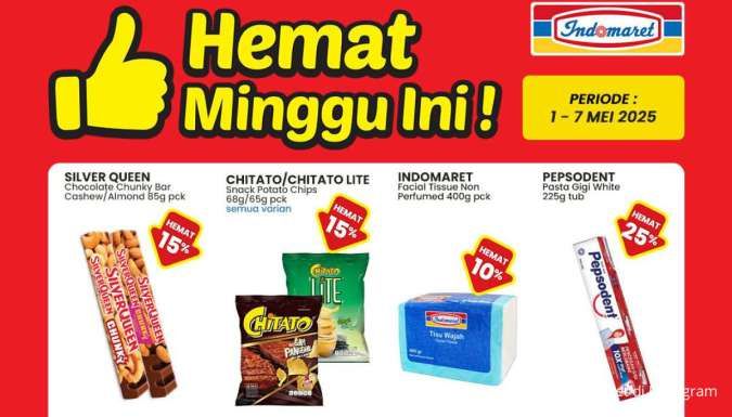 Promo Indomaret Weekend 2-4 Mei 2025, SilverQueen dan Pepsodent Hemat Minggu Ini
