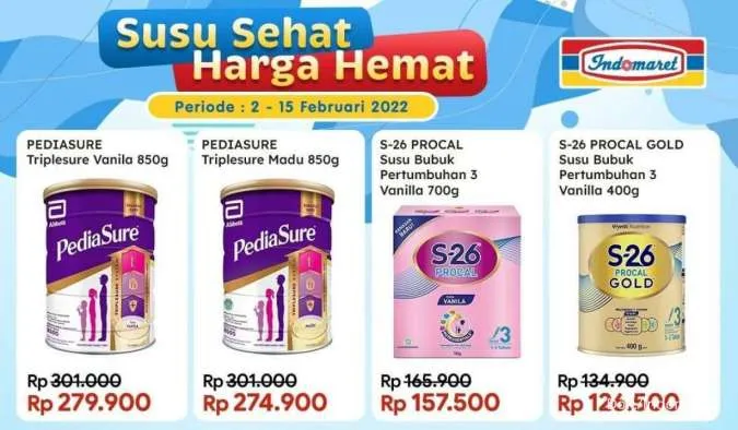 Promo Indomaret Susu Sehat Periode 2-15 Februari 2022