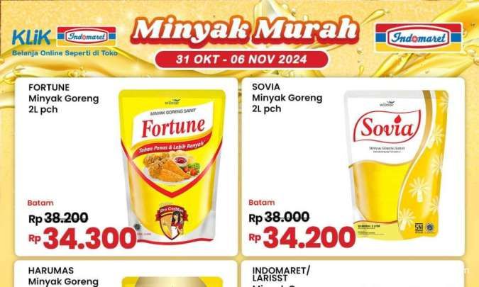 Promo Minyak Goreng Murah di Indomaret Akan Berakhir, Ada Harga Spesial di Superindo