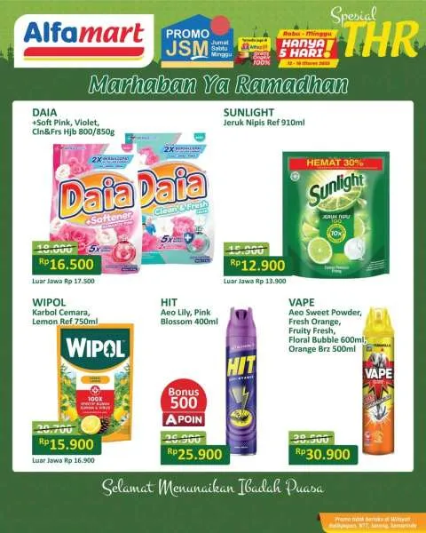 Promo JSM Alfamart Spesial THR Hanya 5 Hari Periode 12-16 Maret 2025