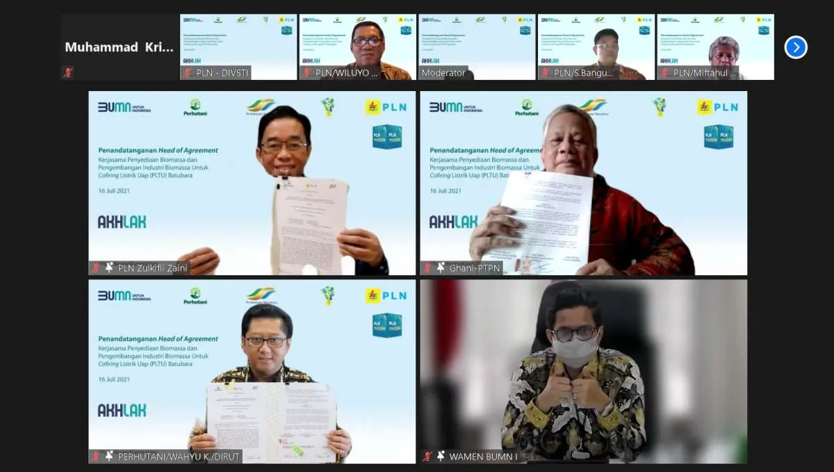 PLN jalin kerja sama pengembangan biomassa dengan PTPN III dan Perhutani