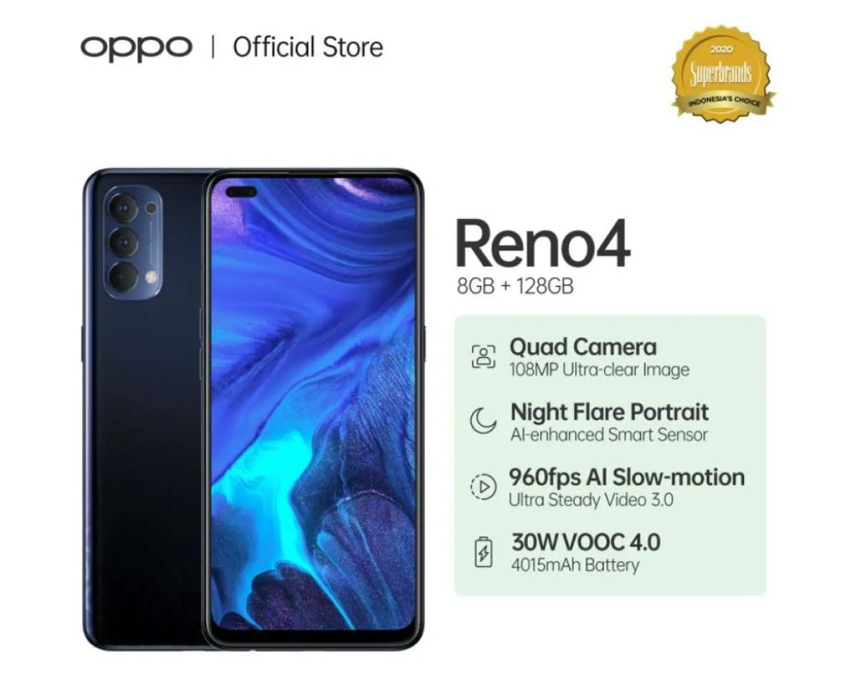 Harga HP OPPO Reno4 Semakin Murah di 2022, Mari Intip Spesifikasinya