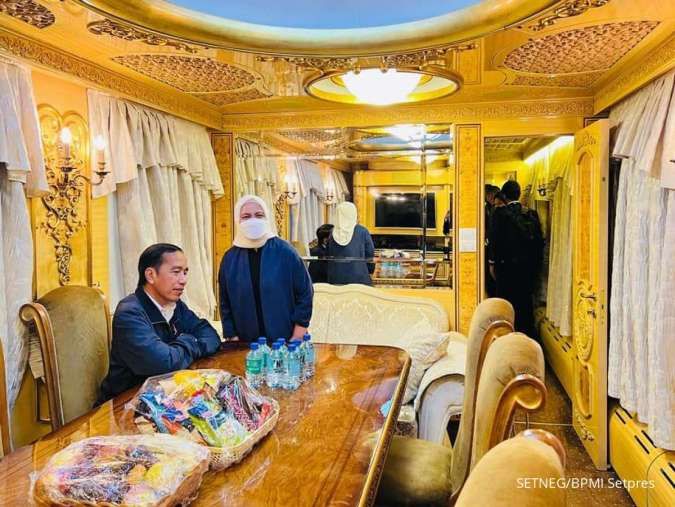 Menuju Kyiv Ukraina, Jokowi Pakai Kereta Luar Biasa Pemerintah Ukraina
