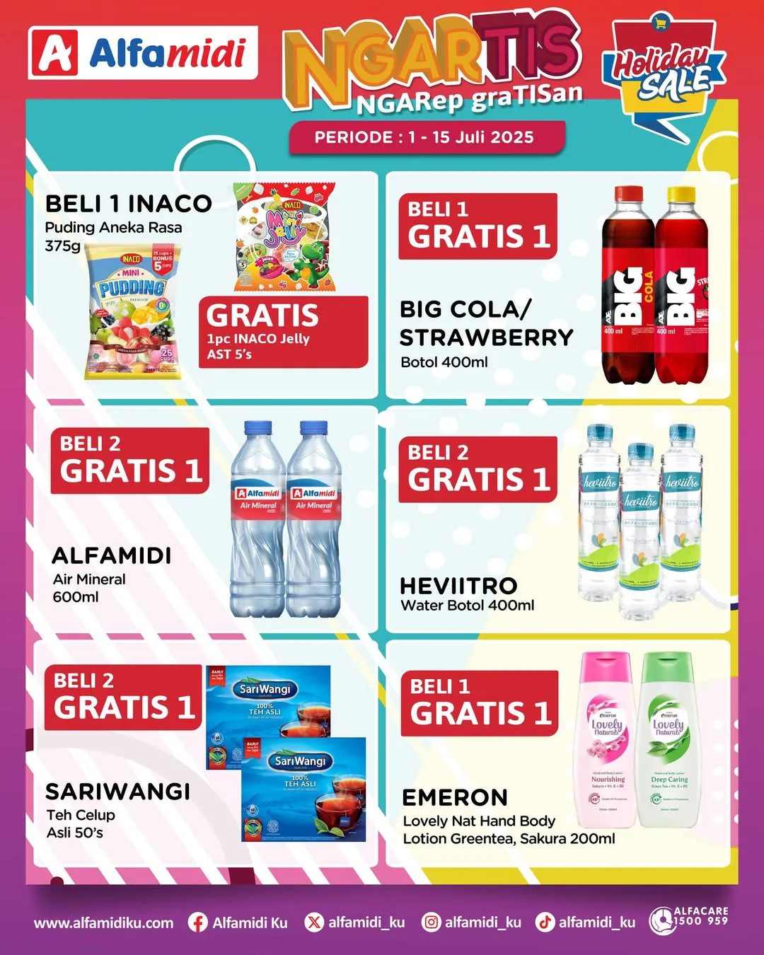 Promo Alfamidi Ngartis (Ngarep Gratisan) Periode 1-15 Juli 2025